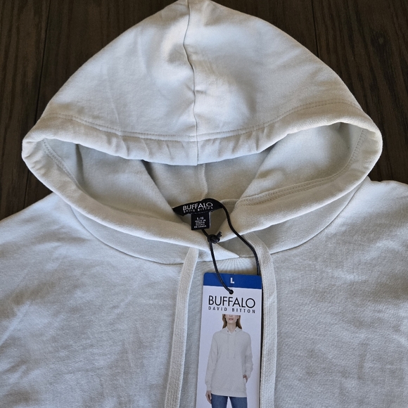 Buffalo David Bitton NWT Women's Sz L Super Soft Stretch Fleece Pullover Hoodie - Picture 5 of 16